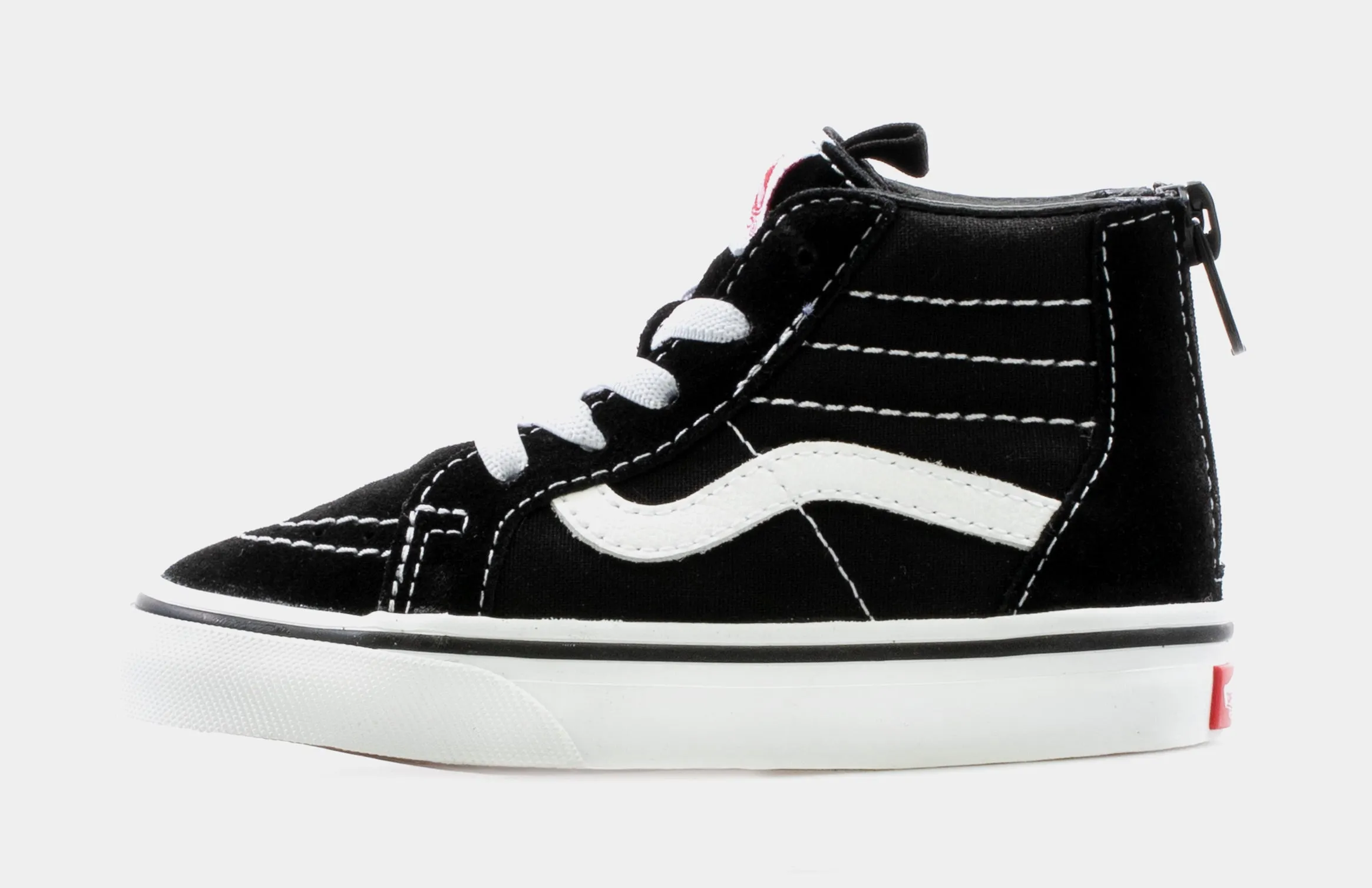 SK8-HI Zip Infant Toddler Skateboarding Shoe (Black/White)