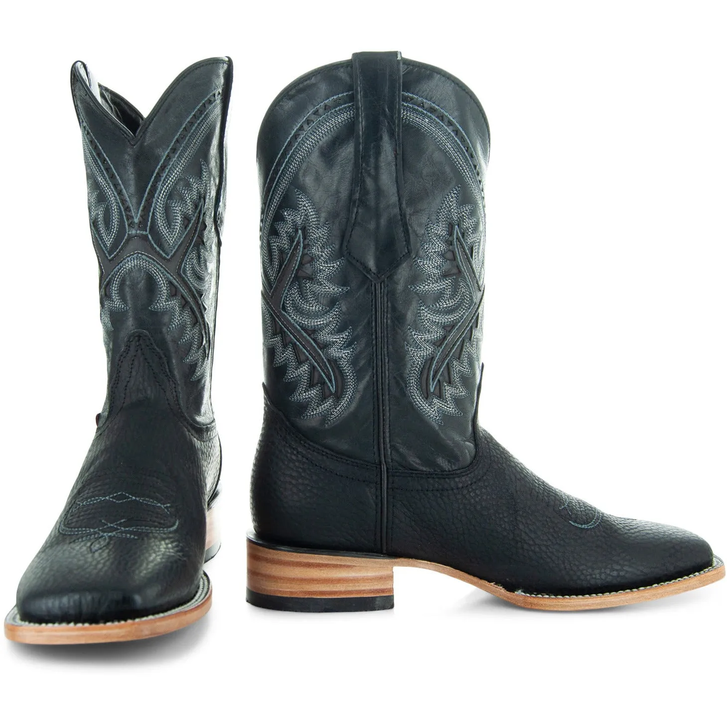 Soto Boots Men's Black Square Toe Cowboy Boots H50040