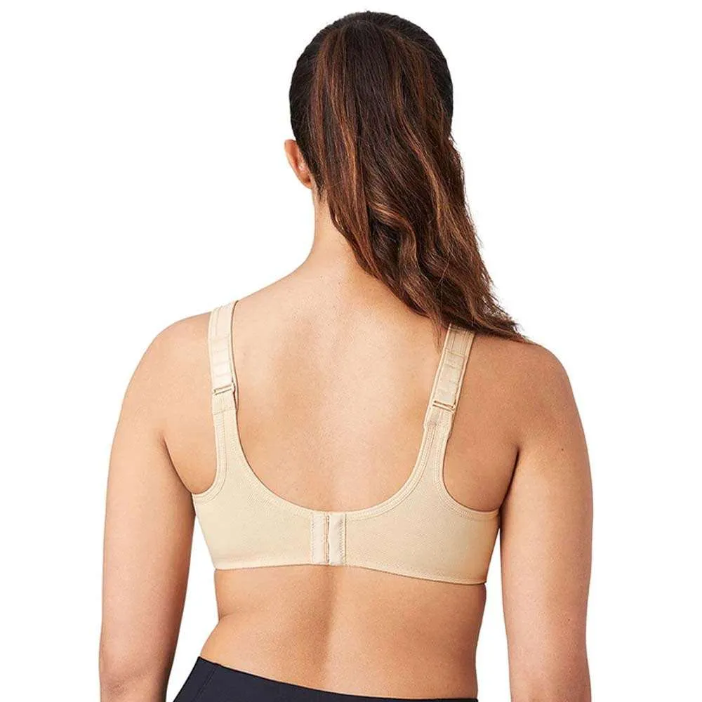 Sport Non Padded Wired Full Coverage Full Support High Intensity Sports  Bra - Beige