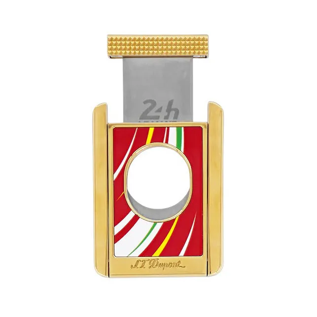 S.T. Dupont CC X Stands Le Mans Red and Gold Double Guillotine Cigar Cutter