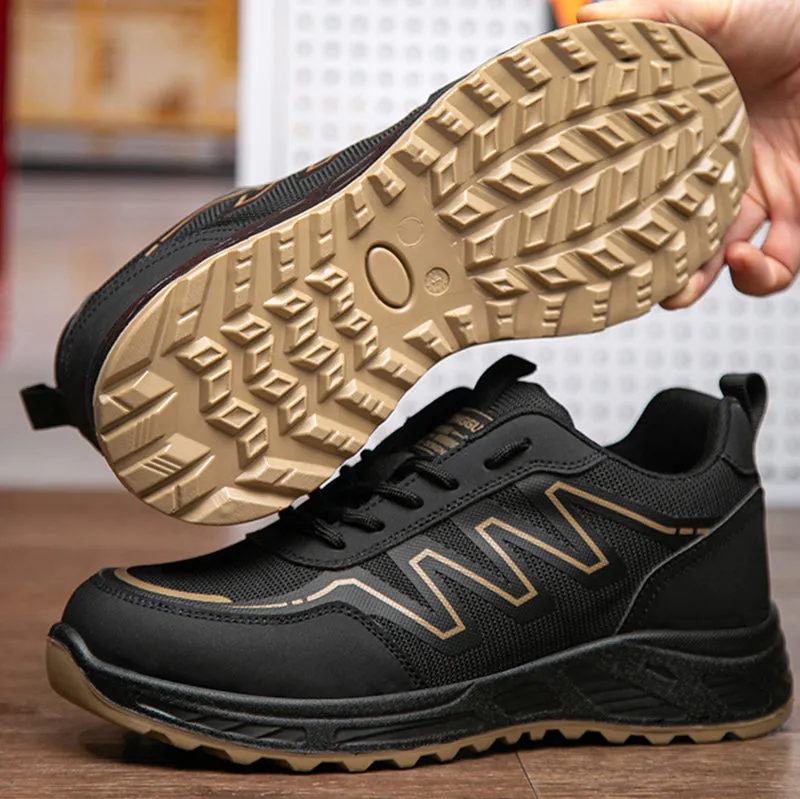 Steel Toe Shoes for Men Women Wide Non Slip Work Comfortable Safety Lightweight Puncture Proof Sneakers