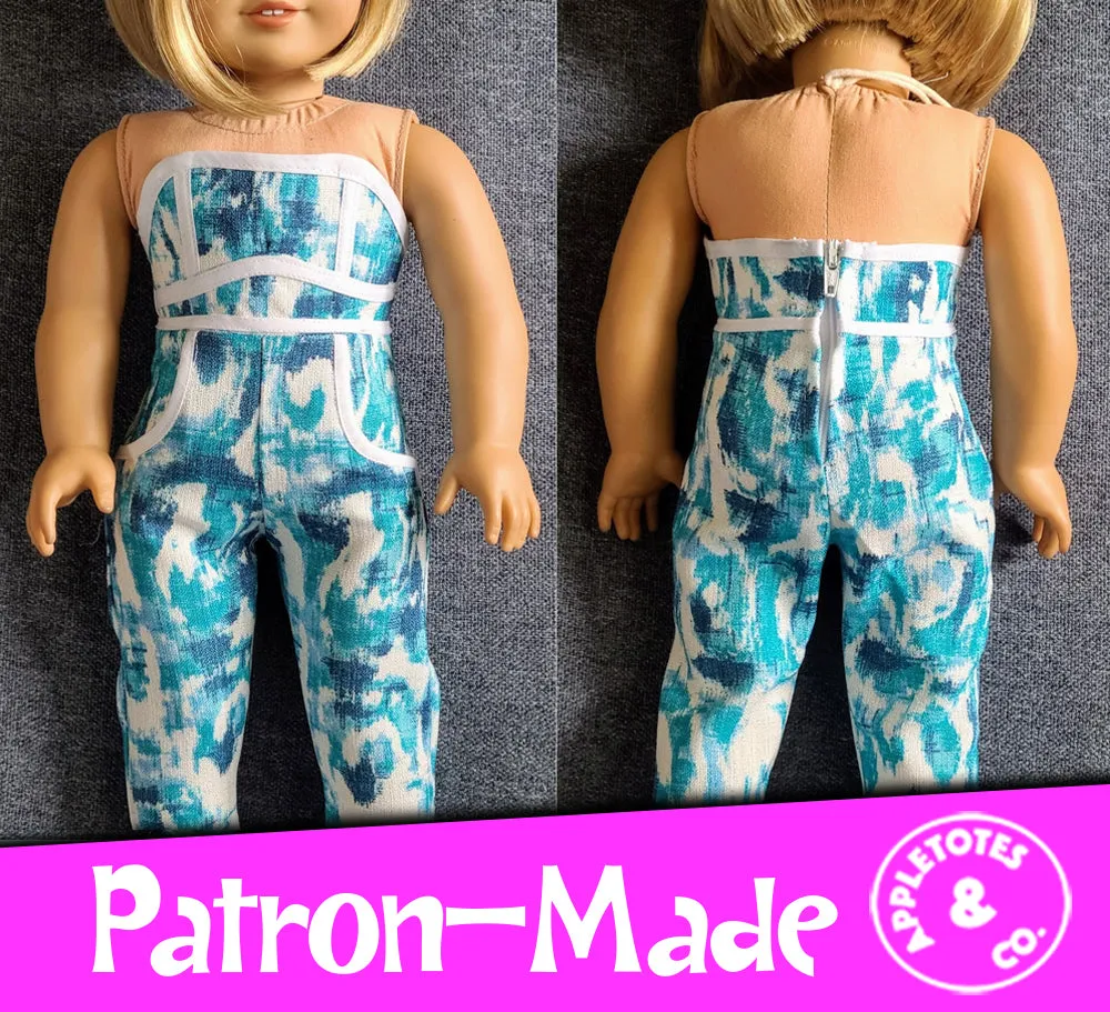 Sunset Boulevard Outfit 18 Inch Doll Sewing Pattern