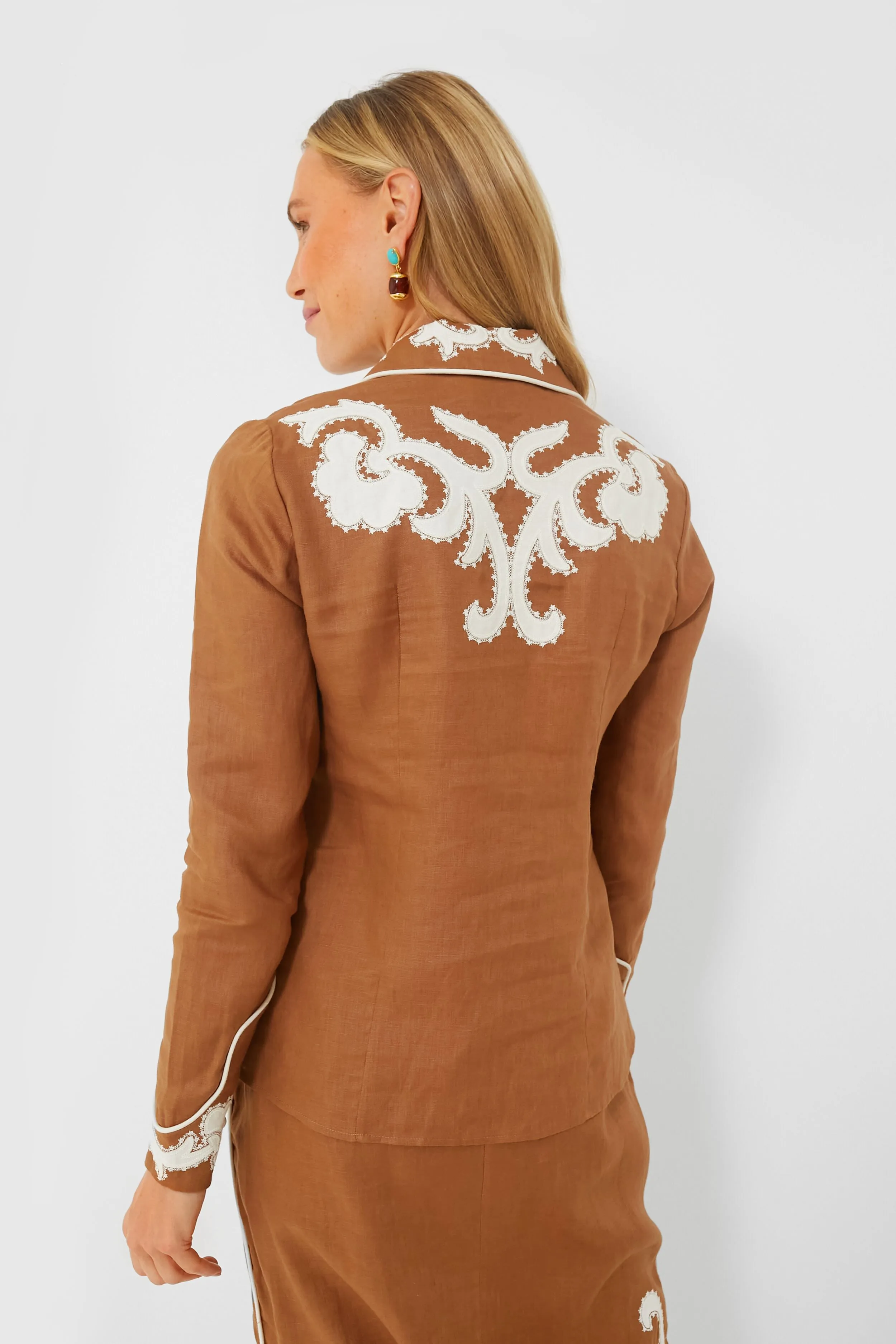 Tobacco Ruby Applique Shirt