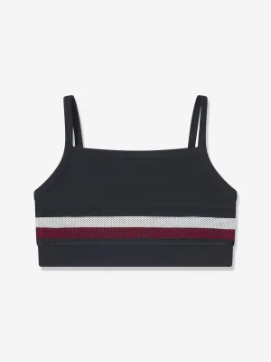 Tommy Hilfiger Girls Global Stripe Sports Top in Navy