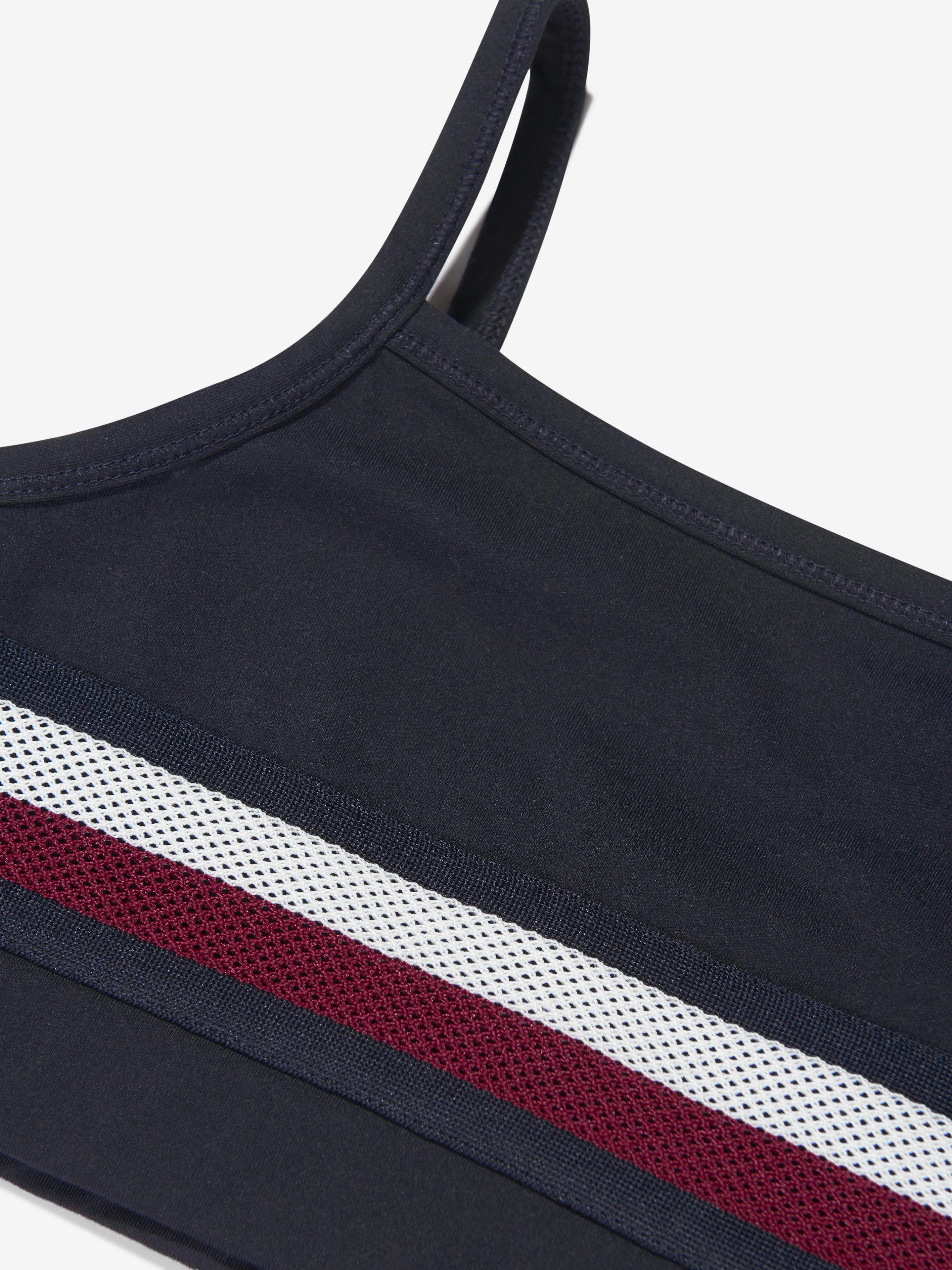 Tommy Hilfiger Girls Global Stripe Sports Top in Navy