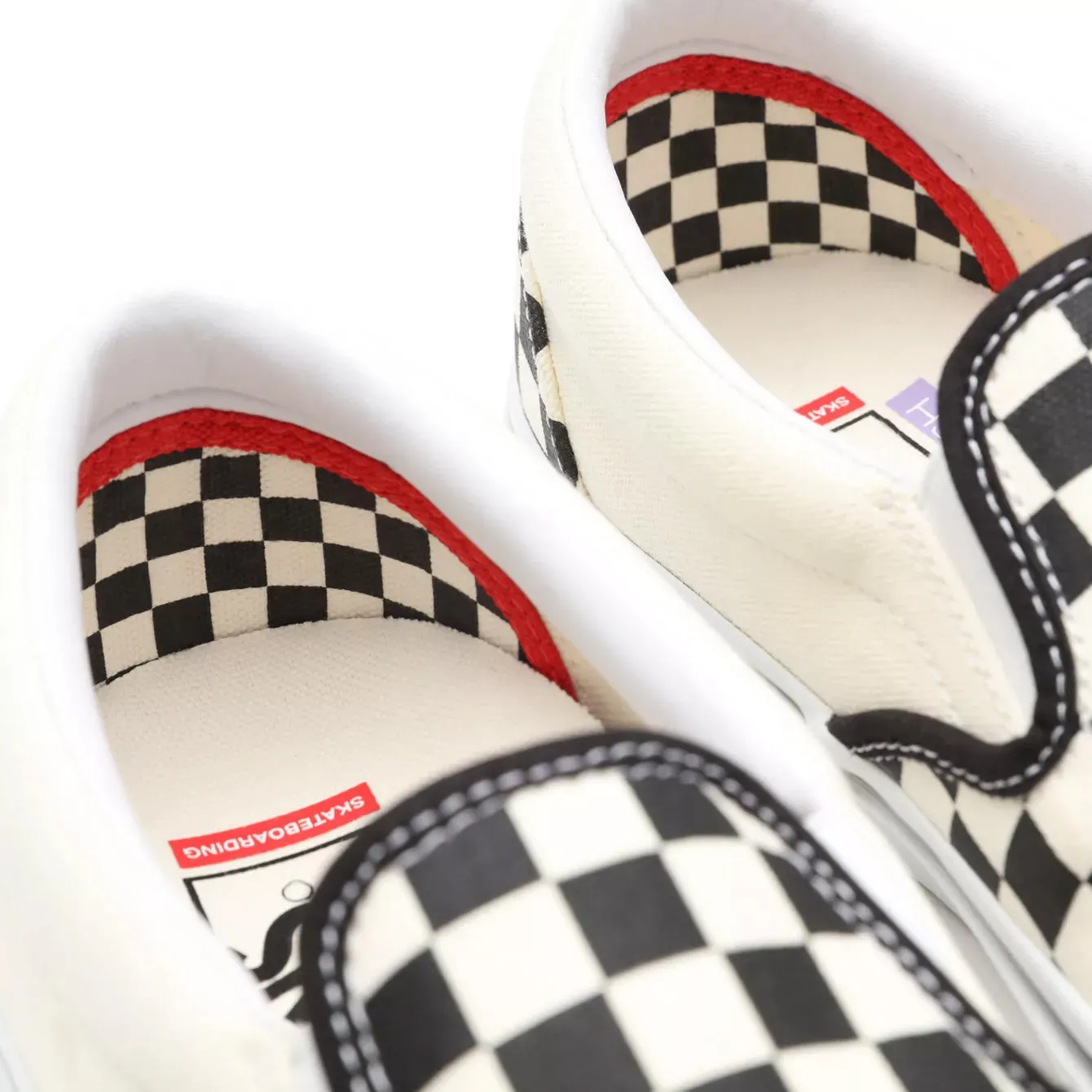 Vans Skate Slip On Shoes - Black/White Checkerboard