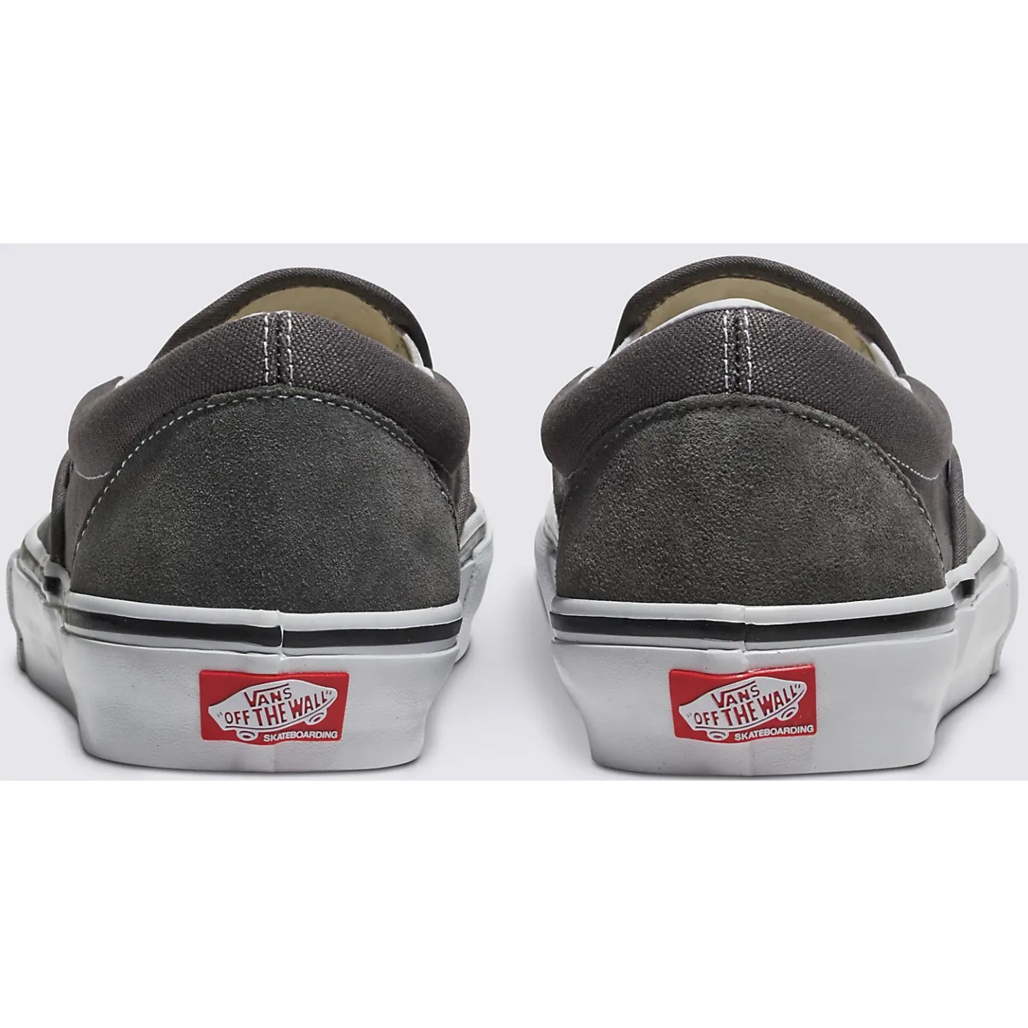 Vans Skate Slip-On Shoes Pewter/White