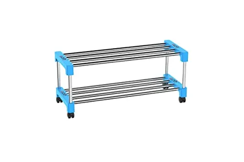 WHIZZ Extra Strong Shoe Rack Metal Multipurpose Shelves Shoes, Clothes, Books & Utility Rack