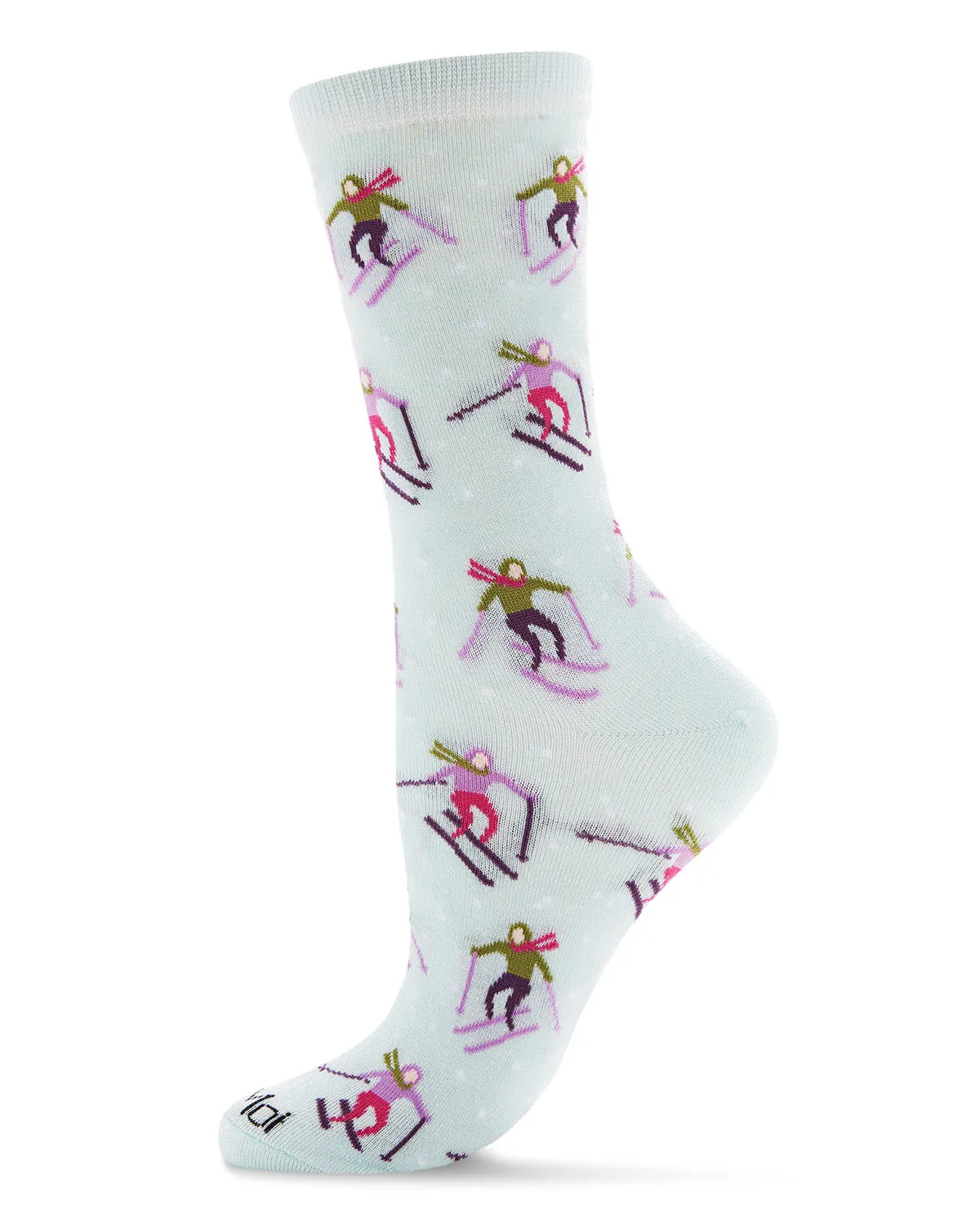 Winter Wonderland Women's Bamboo Crew Socks