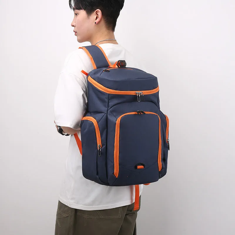 XIANGTUIBAO Cross-Border New Arrival Basketball Bag Customized Logo Contrast Color Backpack Men's and Women's Same Outdoor Bag Basketball Training Backpack