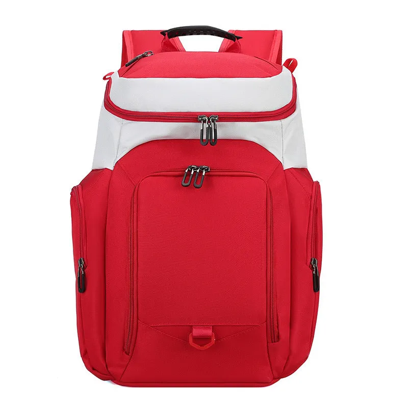 XIANGTUIBAO Cross-Border New Arrival Basketball Bag Customized Logo Contrast Color Backpack Men's and Women's Same Outdoor Bag Basketball Training Backpack