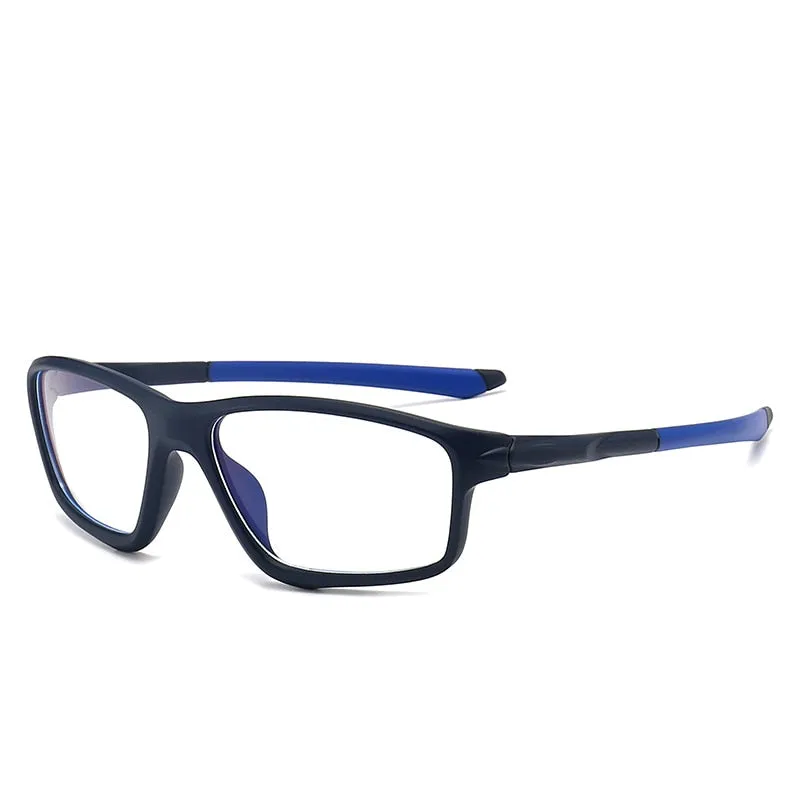 Yimaruili Men's Full Square Rim TR 90 Resin Sport Frame Eyeglasses TR5773